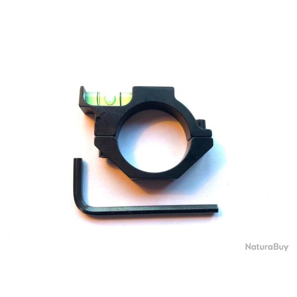 Collier avec niveau � bulle, diam�tre 25.4 mm, en aluminium