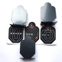 Cibles en acier inoxydable, paquet de 3 cibles en alliage m&eacute;tallique.