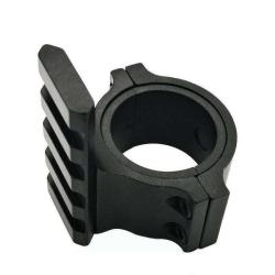 Collier de montage Picatinny aluminium pour lunette de diam&egrave;tre 30 mm et adaptateur 25.4 mm - Neuf