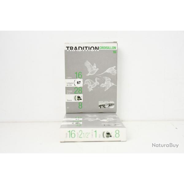 20 Cartouches FOB Tradition cal 16