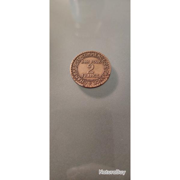 Titre : Pi�ce ancienne 2 francs 1923 - Chambres de Commerce