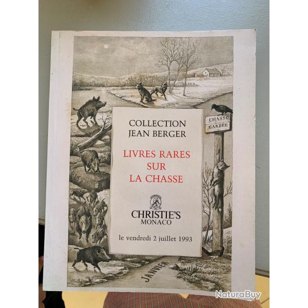 Christies Collection Jean Berger Livres Rares sur la chasse