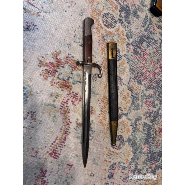 Baionnette mauser model 1908 Solingen W.K&CIE Br�sil