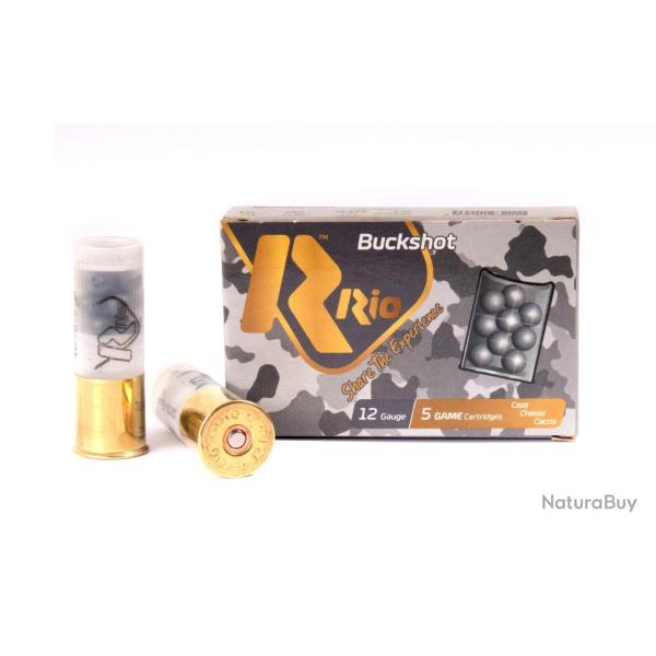 CARTOUCHES RIO 12/70 BUCK 9G 34GR X5