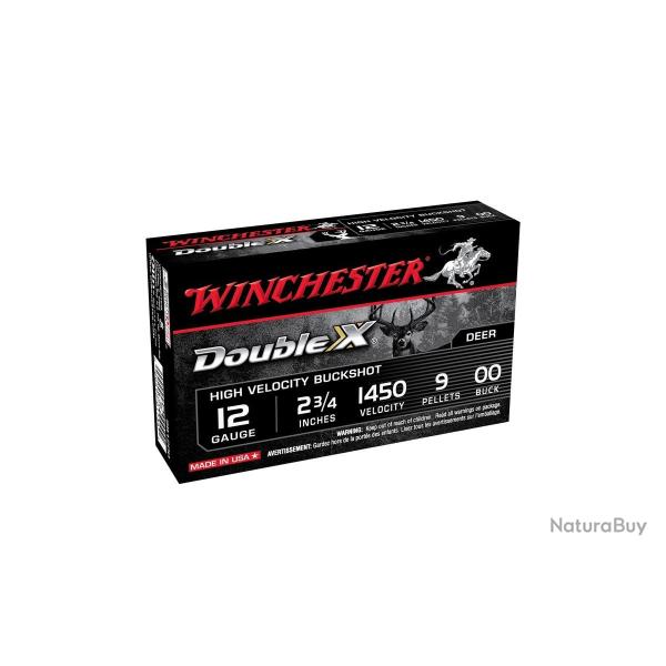 CHEVROTINES WINCHESTER DOUBLE X BUCKSHOT 12/70 33.3 9gr X10