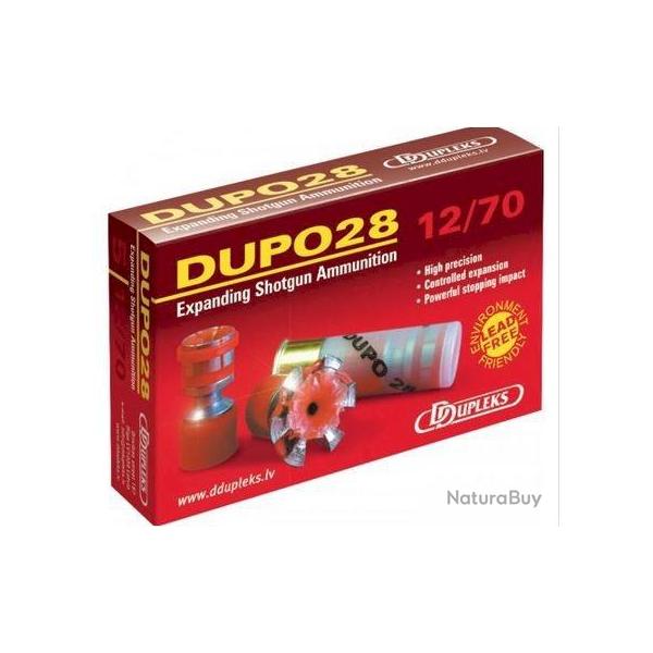 CARTOUCHE A BALLE DUPO 28 MAGNUM CAL 12/76 X5