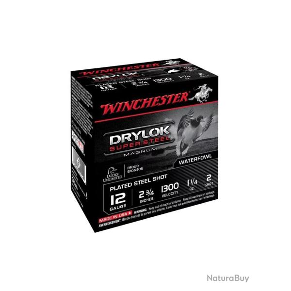 WINCHESTER ACIER DRYLOK, SUPER 12/70 35G P4 BOITE DE 25
