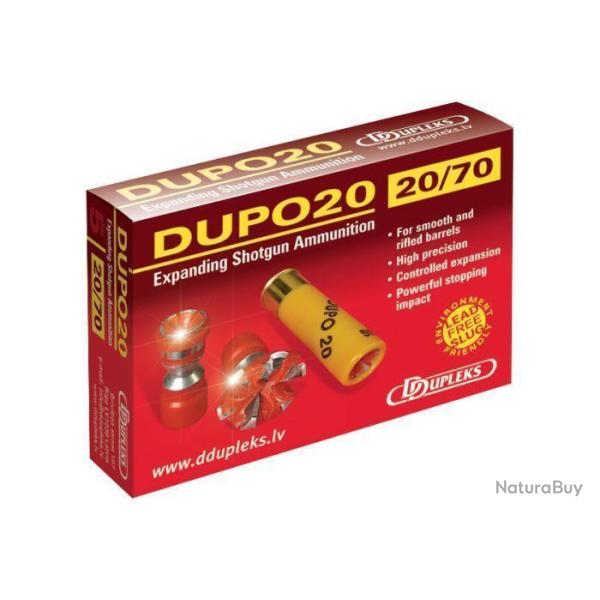 CARTOUCHE A BALLE DUPO 20 CAL 20/70 X5