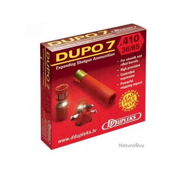 CARTOUCHE A BALLE DUPO 7 CAL 410 MAG 76MM