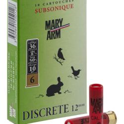 CARTOUCHES MARY-ARMS SUBSONIQUES - CAL. 12MM/50 10G PLOMB 7.5