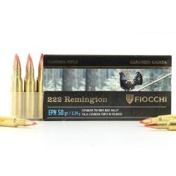 MUNITION FIOCCHI 222 REM 50 GR
