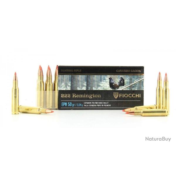 MUNITION FIOCCHI 222 REM 50 GR