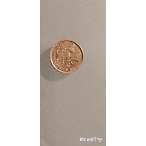 Lot 2 Pi�ces Bronze-Alu (10 & 20 Francs) - Type Guiraud 1950-1952