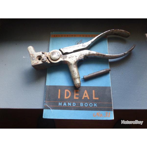 Pince Ideal / outil de rechargement avec moule � balles en calibre 38-56 + extracteur