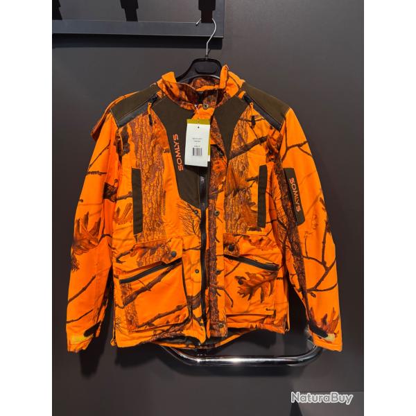 Veste de poste Somlys femme orange fluo taille L a vendre aux ench�re chasse destockage