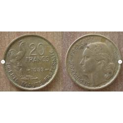 France 50 Francs 1953 Coq Piece Franc
