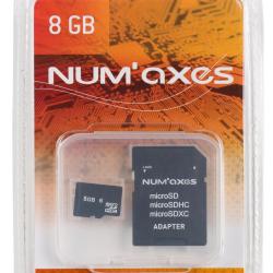 CARTE M&Eacute;MOIRE SD / MICRO SD NUM'AXES 8 Go