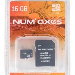 CARTE M&Eacute;MOIRE SD / MICRO SD NUM'AXES 16 Go