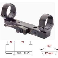 MONTAGE AMOVIBLE RAIL 12MM - BOLT/ACTION/SEMI-AUTO