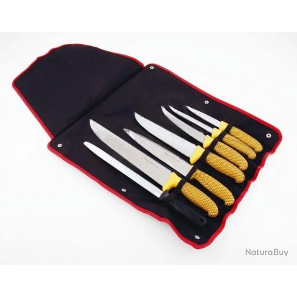 SAC DE 7 PIECES COUTEAUX BOUCHER PRADEL