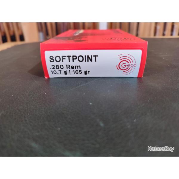 GECO Cal. 280 Rem. softpoint 10.7g 165gr
