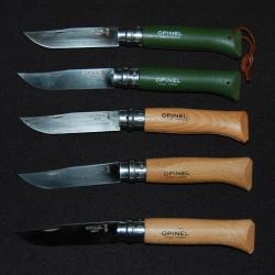 OPINEL , LOT DE 5 COUTEAUX N&deg;8