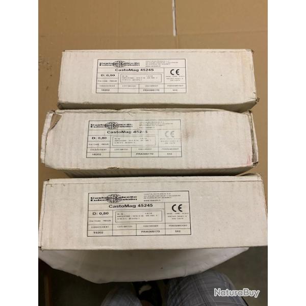 3 bobines de fil dia 0.5mm castolin