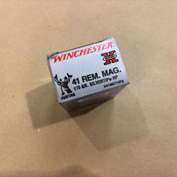 5 boites de Winchester 41 Rem. Mag 175gr.