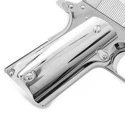 PLAQUETTE GRIP 1911 CUSTOM CHROME