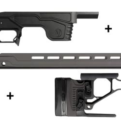 Kit Droitier Vision pour Tikka T3x Short Action - (Partie centrale + Crosse  + GM MD Competition G2)