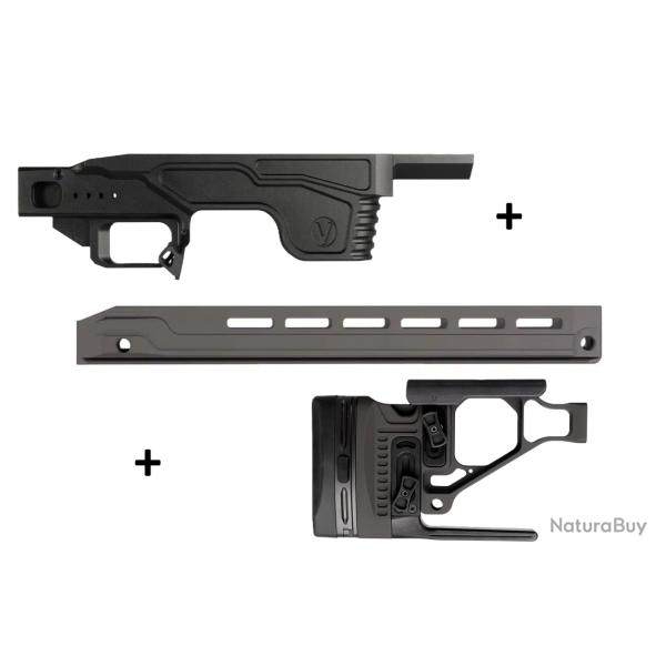 Kit Droitier Vision pour Tikka T3x Short Action - (Partie centrale + Crosse  + GM MD Competition G2)