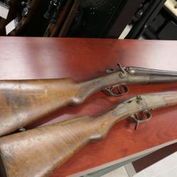 lot de 2 fusils a chiens   mise a prix 1 euros SANS PRIX DE RESERVE