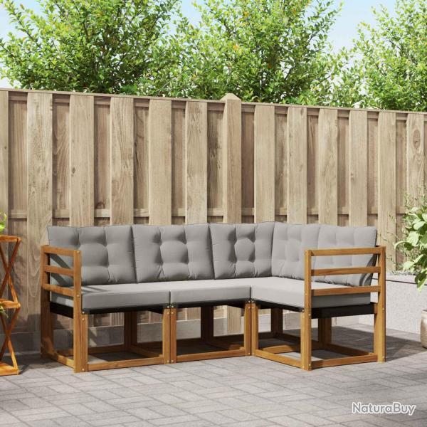 Salon de jardin 9 pcs avec coussins noir r�sine tress�e