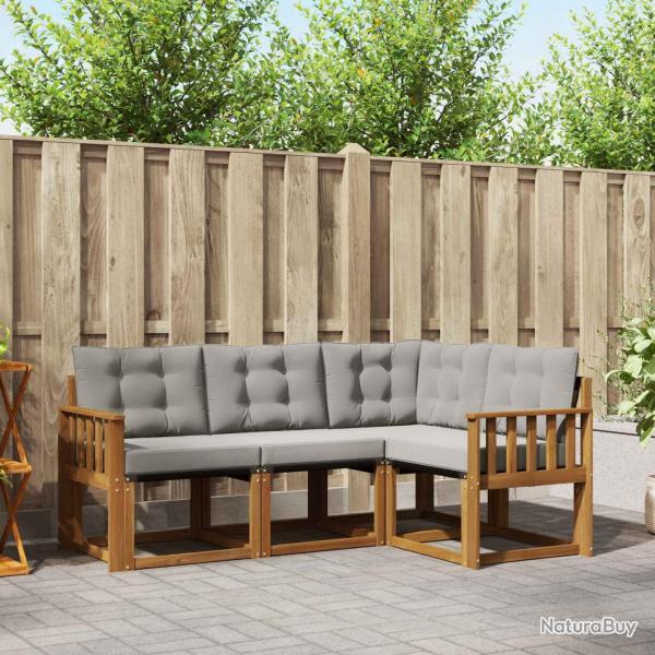 Salon de jardin 9 pcs avec coussins noir r�sine tress�e