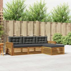 Ensemble &agrave; manger de jardin 11pcs avec coussins gris poly rotin