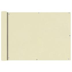 Salon de jardin 5 pcs avec coussin Cr&egrave;me Bois d'acacia solide