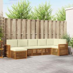 Ensemble &agrave; manger de jardin 5 pcs coussins gris r&eacute;sine tress&eacute;e