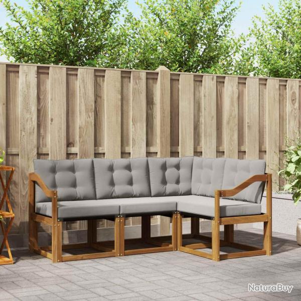 Salon de jardin 9 pcs avec coussins noir r�sine tress�e