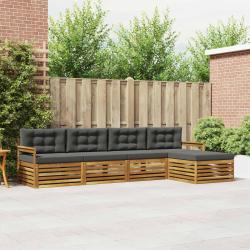 Salon de jardin 10 pcs avec coussins noir r&eacute;sine tress&eacute;e