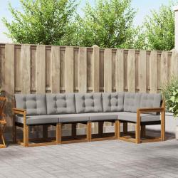 Ensemble &agrave; manger de jardin coussins 13 pcs gris r&eacute;sine tress&eacute;e