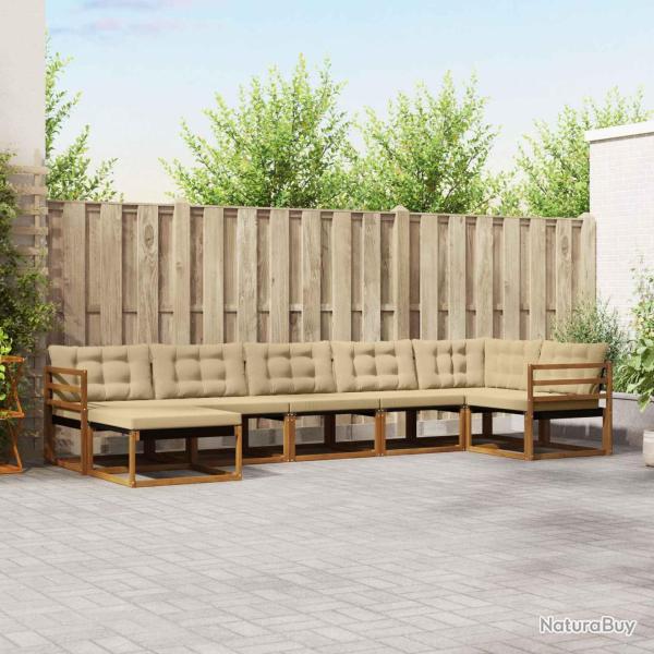 Salon de jardin 11 pcs avec coussins noir r�sine tress�e