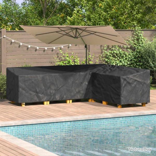 Salon de jardin 11 pcs avec coussins noir r�sine tress�e