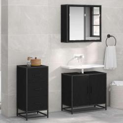 Salon de jardin 11 pcs avec coussins noir r&eacute;sine tress&eacute;e