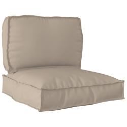 Ensemble de canap&eacute; de jardin avec coussin 6 pcs Gris polyrotin