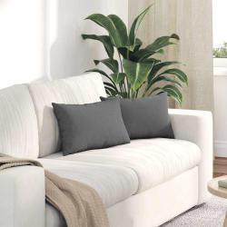 Ensemble de canap&eacute; de jardin avec coussin 6 pcs Gris polyrotin