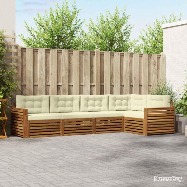 Salon de jardin 11 pcs avec coussins noir r�sine tress�e