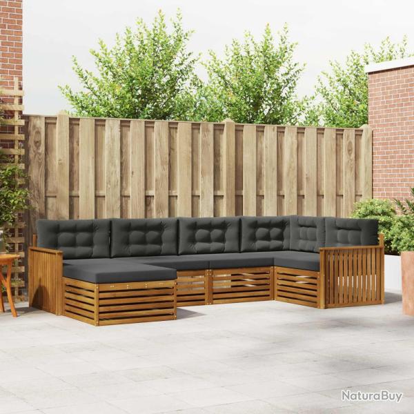 Salon de jardin avec coussins 13 pcs noir r�sine tress�e