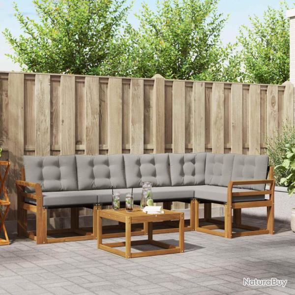 Salon de jardin 11 pcs avec coussins noir r�sine tress�e