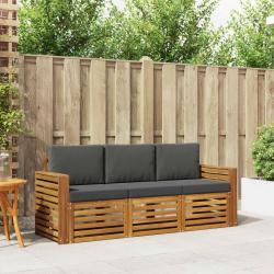 Salon de jardin avec coussins 8 pcs beige r&eacute;sine tress&eacute;e
