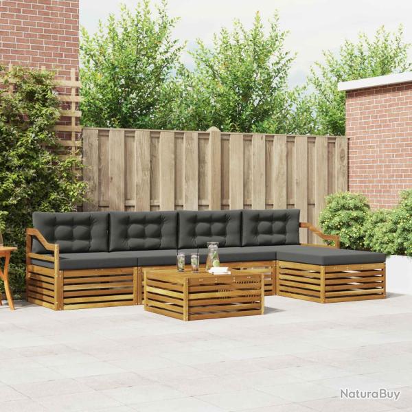 Salon de jardin avec coussins 10 pcs beige r�sine tress�e